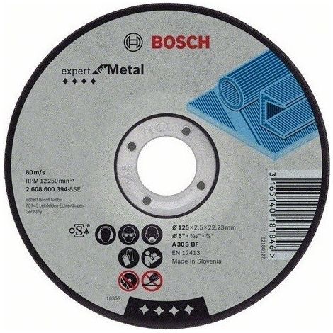 2608600219 - Mola da taglio diritta Expert for Metal AS 46 S BF, 125 mm, 1,6 mm