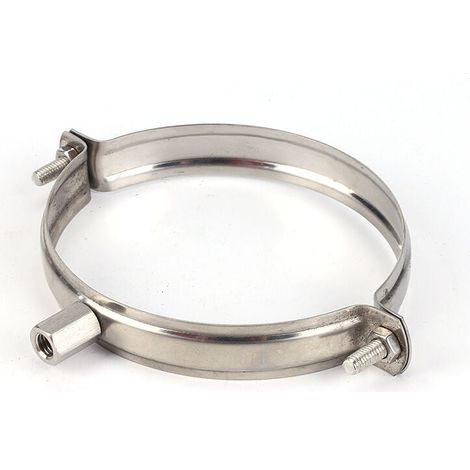 Support de tuyau en acier inoxydable de 75 mm - Clip de montage de conduit - Support de tuyau en PVC - Collier de serrage métallique - Support de conduit rigide - Collier de serrage de tuyau d