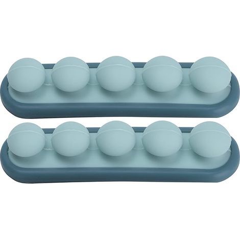 2 clip organizer per cavi, fermacavi autoadesivi in ​​silicone per organizzare cavi di ricarica USB e cavi di alimentazione [Blu scuro + Blu chiaro] (1/5)