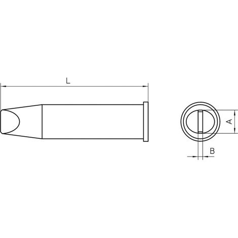 Weller XHT E Punta di saldatura Forma a scalpello Dimensione punta 7.6 mm Contenuto 1 pz. (1/3)