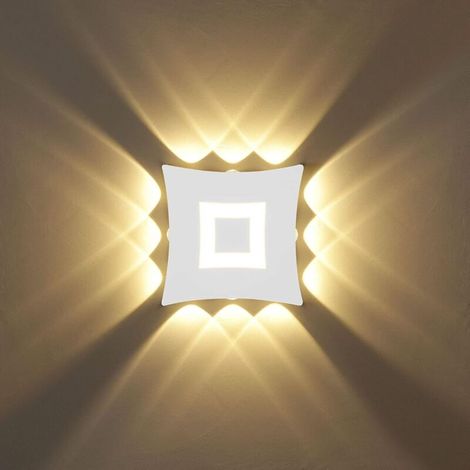 18W Modern LED Wall Lamp, Waterproof Aluminum Wall Sconce, Indoor/Outdoor LED Wall Light for Living Room, Bedroom, Bathroom, Hallway, Staircase, Entrance, Porch, 18cm (1/5)