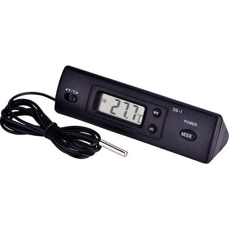 Thermomètre Compteur De Température Numérique À Cristaux Liquides LCD Mesure De L'humidité Capteur De Sonde Câblé pour Réfrigérateur Aquarium Climatiseur (1/5)