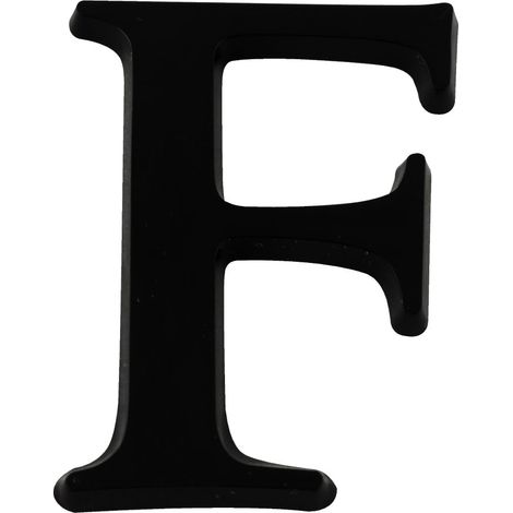 Lettre F Noire Hauteur 60mm - 4622583