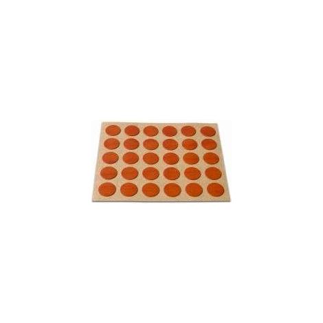 EMBELLECEDOR CUBRE-TORNILLOS ADHESIVO D.13MM MADERA CEREZO - BRINOX