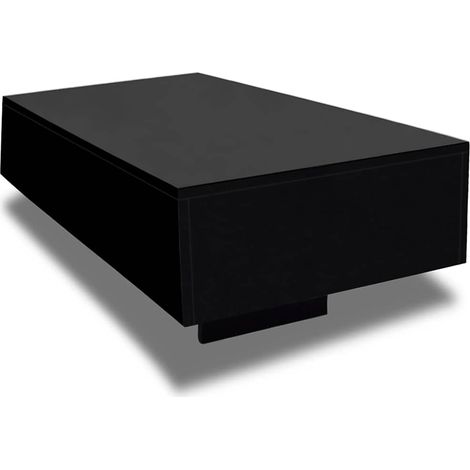 Maison Exclusive - Tavolino da Salotto Nero Lucido
