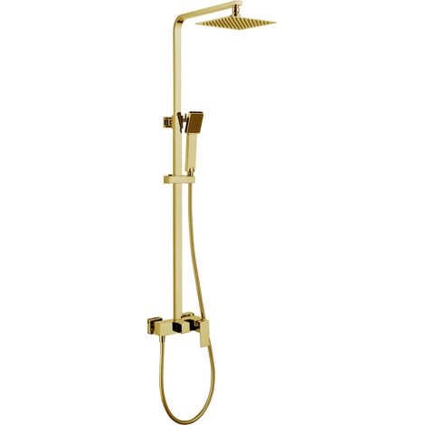 SKY BATH CDA008/ORO ARMY Conjunto Ducha Monomando Oro Cepillado - ref: CDA008/ORO (1/2)