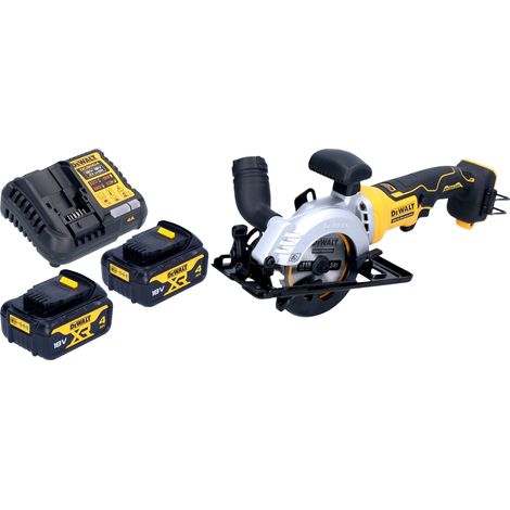 Sierra circular sin cable DeWalt DCS 571 M2 18 V 115 mm sin escobillas + 2x batería 4,0 Ah + cargador (1/5)