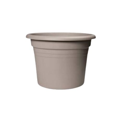 FLORUS VASO MEDITERRAN CILINDRO 40CM WARM TAUPE