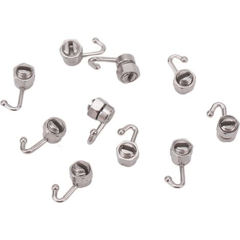 Lot de 10 boutons linguaux orthodontiques mobiles en acier inoxydable pour la correction dentaire (1/5)
