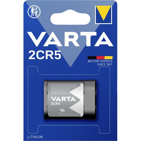Varta LITHIUM Cylindrical 2CR5 Bli 1 Fotobatterie 2CR5 Lithium 1400 mAh 6 V 1 St.
