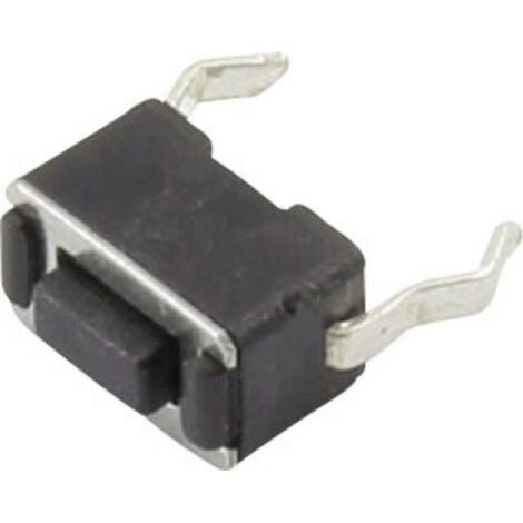 TRU COMPONENTS YST-1101 Bouton-poussoir 12 V/DC 0.05 A 1 x Off/(On) à rappel (L x l) 6 mm x 3.5 mm 1 pc(s) S807931 (1/3)