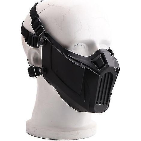 KAHKI Verstellbare Outdoor-Sportmaske: Winddicht, staubdicht, geeignet für Cosplay, Skifahren, Radfahren, als Schutzmaske (1/4)