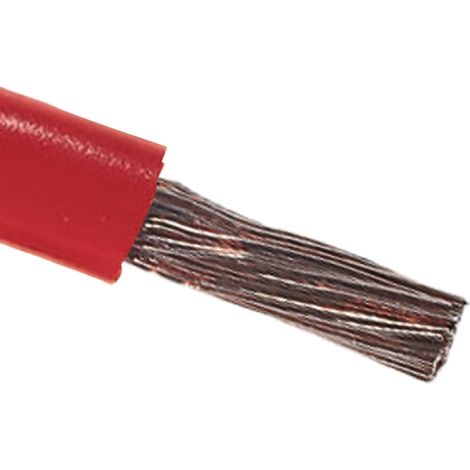 Câble triple homologation RS PRO, Rouge, Section 10 mm² 8 AWG, 600 V, , Triple homologation PVC ( Prix pour Bobine de 100 Mètres )