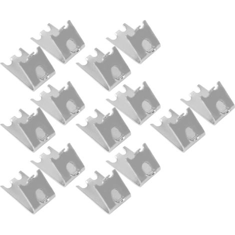Anelli di fissaggio per ripiani del congelatore, 14 clip concave per ripiani del frigorifero per uso domestico (1/5)