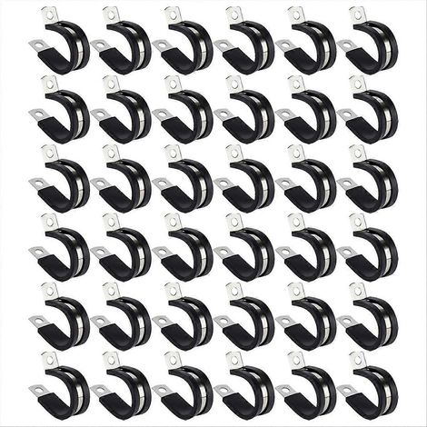 1/4-Zoll-Kabelbinder aus Edelstahl, isolierter Kabelbinder mit Gummipolsterung (1/5)