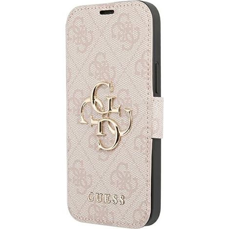 Guess GUBKP13X4GMGPI iPhone 13 Pro Max 6,7" rose/rose livre 4G Grand logo en métal (1/4)