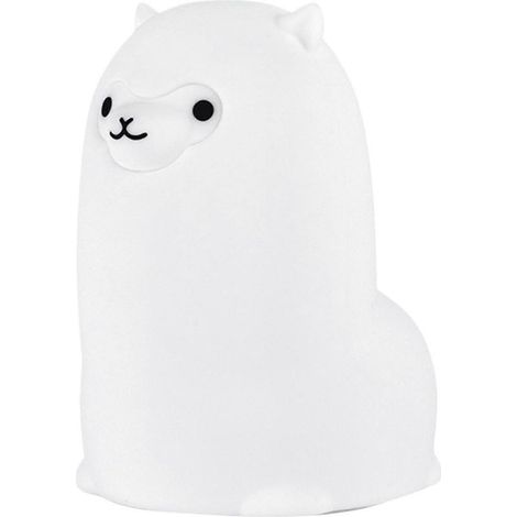 Veilleuse Lama Mignonne pour Enfants, Lampe de Chambre LED Portable en Silicone, Fonctionne sur Piles, 8,5 x 10,3 x 13 cm