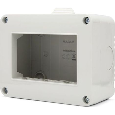 MAPAM box GEM 3P compatibile VIMAR PLANA - A6103BI