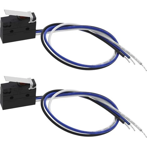 2 x SPDT IP67 Waterproof Miniature Micro Switch 125V 5A Audiovisual Equipment Industrial Machinery Instant Action Switch 50 cm (1/5)