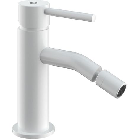Grifo de Bidé  Modelo SIRIO  Fabricado en Latón  Monomando  Acabado en Blanco (1/2)
