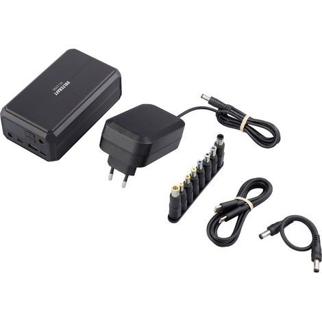 VOLTCRAFT VC-2700 Powerbank 27000 mAh USB PD 3.0, USB PD 2.0, PPS, Fast Charge Li-Ion  Schwarz gleic (1/5)