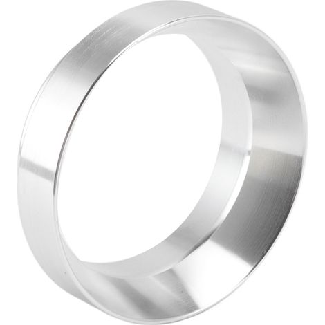58-mm-Kaffeedosiertrichter, Magnetring aus italienischer Aluminiumlegierung, Dosierring für Kaffeepulver, professioneller Heimgebrauch, Silber (1/5)