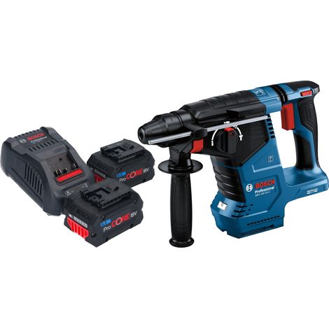 Bosch GBH 18V-24 C Professional Akku Bohrhammer 18 V 2,4 J Brushless SDS plus + 2x ProCORE Akku 8,0 Ah + Ladegerät