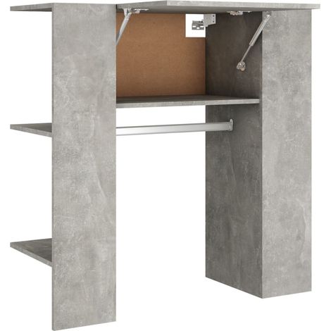 Maison Exclusive - Scaffale Ingresso Grigio Cemento 97,5x37x99cm Legno Multistrato