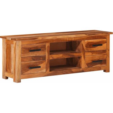 TV-Schrank 110x30x40 cm Massivholz