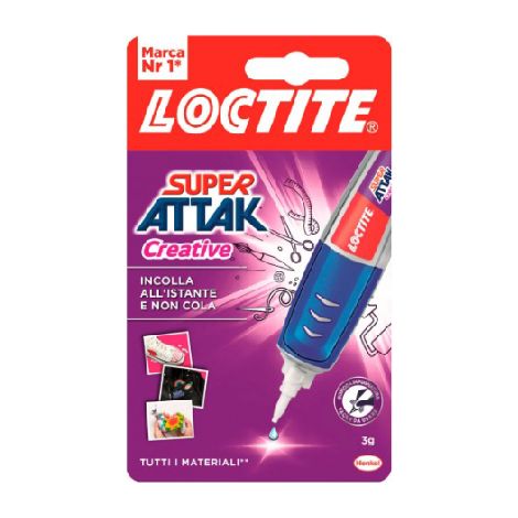 LOCTITE SUPER ATTAK CREATIVE- 3 g- HENKE- pezzi 12