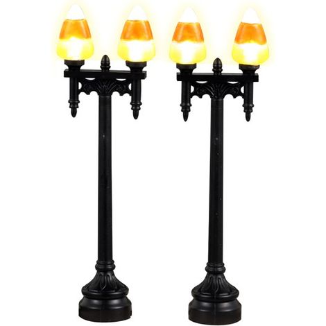 Candy Corn Street Light Set of 2 B/O 4.5V Réf. 34071