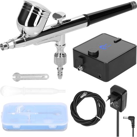 Beyamis Kit de compresseur d'air professionnel multifonctionnel 0,3 mm, pompe à air max. 30 PSI pour modélisme et peinture artistique. (1/5)