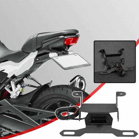 Kit d'éliminateur garde-boue queue Support plaque d'immatriculation Compatible avec CB125R CB150R CB250R CB300R 2018 2019 2020 2021 2022 2023 2024 CB 125/150/250/300 R (1/5)
