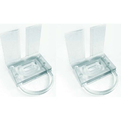 Cyclingcolors – Arrêtoir en plastique transparent pour porte coulissante – Frein à visser pour chariot supérieur – Maintien fixe – Usage professionnel