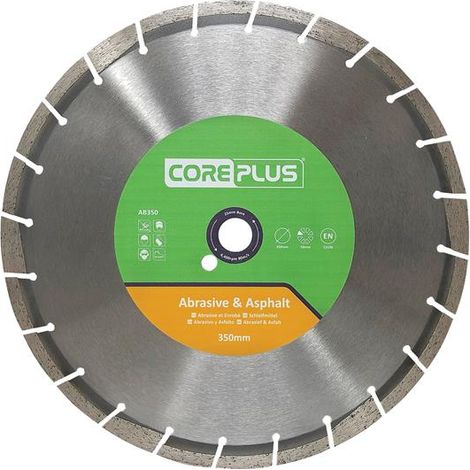 CorePlus AB350 Abrasive & Asphalt Diamond Blade 350mm (1/2)
