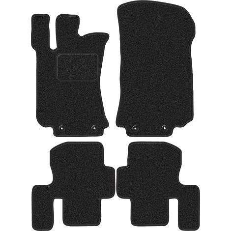 Velours-Fußmatten für: Mercedes R-Klasse W251 kurzer Minivan, 5-Sitzer, kurz (2005–2014), Anthra