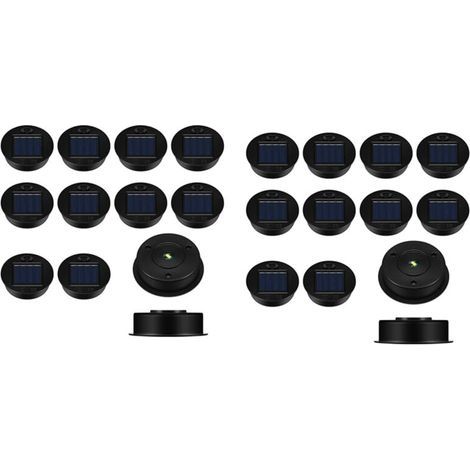 Set di 24 pezzi di ricambio per luci solari, coperture impermeabili per lanterne a pannello LED per uso esterno (1/4)
