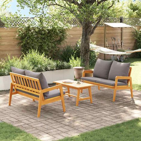 Bistro Set Brown 75 x 45 x 38cm Solid Acacia wood vidaXL