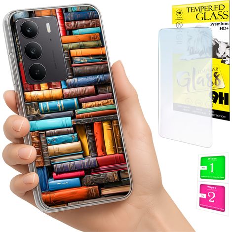 Funda para Realme C75 / 14X 5G con cubierta trasera para fotos y cristal 9H. (1/5)