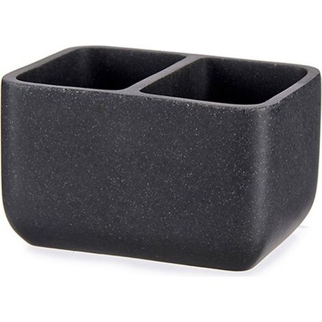 Boîte à éponge à vaisselle à deux compartiments, grise