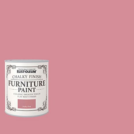Rust-Oleum Chalk Chalky Furniture Paint Dusky Pink 750ML