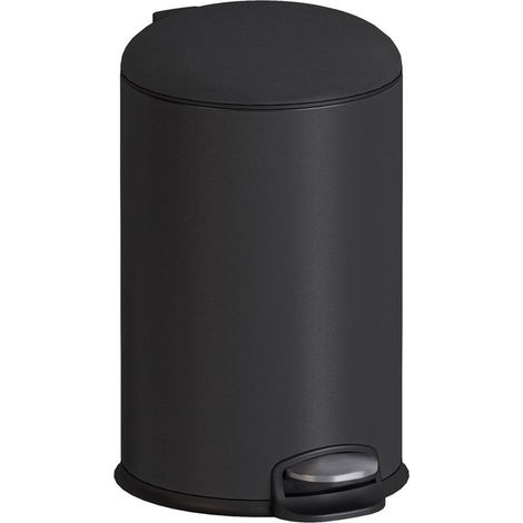 COSMIC Bathroom Bin 5L Pedal Soft-close Bucket Matt Black, Essentials Collection