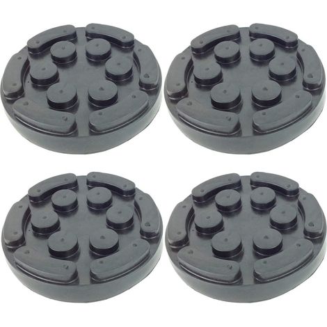 JUEGO DE 4 TACOS DE GOMA PARA ELEVADOR DE COCHES CON 138mm DIAMETRO UNIVERSAL PARA ELEVADORES CASCOS, AGM, CORGHI Y OTRAS MARCAS (1/3)