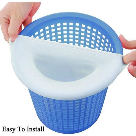 30 Pièces Pool Skimmer Socks, Chaussettes d'écumeur de Piscine Perfect Filter Savers pour Panier de Skimmer de Filtre, Doublure d'écran en Maille Ultra Fine pour Panier de Piscine (1/4)