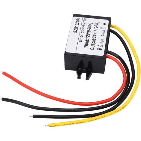 Convertisseur élévateur de tension à haut rendement, étanche IP67, entrée 9-20 V, sortie 24 V 1 A 24 W (1/5)