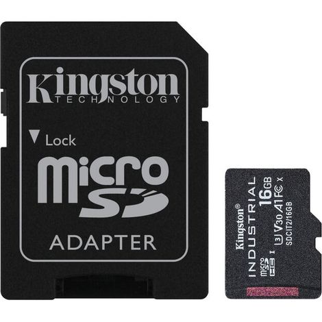 Kingston Technology Industrial memoria flash 16 GB MicroSDHC UHS-I Clase 10 (1/3)