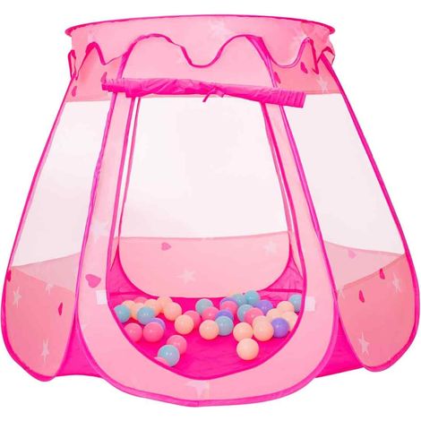 Tente Chateau Pour Enfants - Aire De Jeu Intérieur Extérieur - Maille Aérée Anti-UV - 105x90cm (1/5)