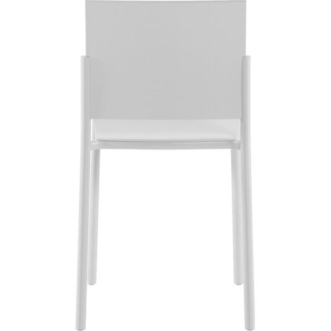 Sedia Venus di Design Moderno in Polipropilene Bianco con Struttura in Metallo, Impilabile e Resistente per Interni - Om/405/BI (1/5)