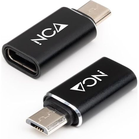 Adaptador Nanocable 10.02.0014/ MicroUSB Macho - USB Tipo-C Hembra (1/2)