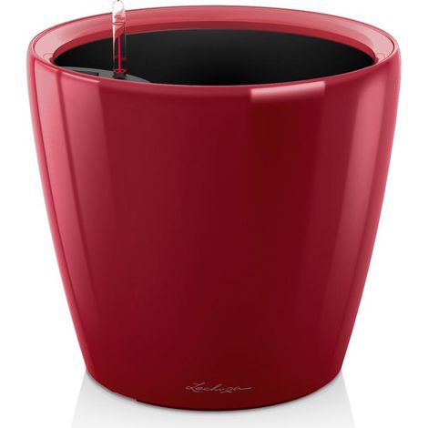 Jardiniere - Classico premium LS 21 - Kit complet - Rouge scarlet brillant - 3 L - LECHUZA